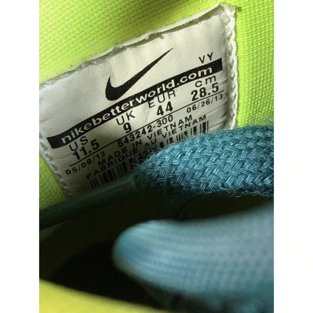 Nike Dunk‎ High Mens 10 Womens 11.5 Blue Skate Shoes Athletic Casual Sneakers